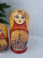 Матрешка Виды города 15см 5мест