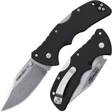 Складной нож Cold Steel 27BAC Mini Recon 1 Clip Point c клинком из стали AUS-10A, рукоять GRN