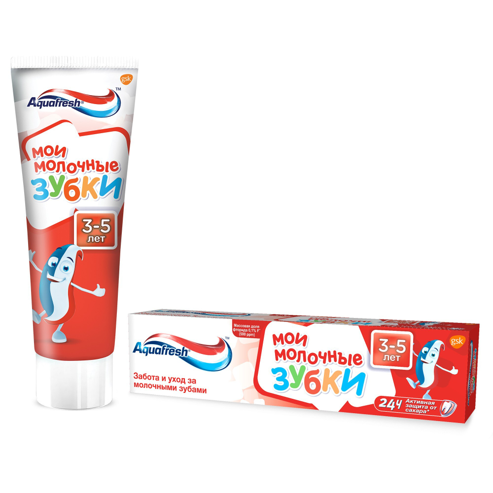 Aquafresh з/п Детская Мои Молочные Зубки 3+ 50мл 12*