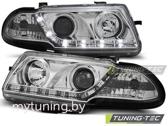 Передние фары Opel Astra F daylight chrome