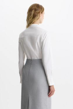 Рубашка с фигурными подрезами