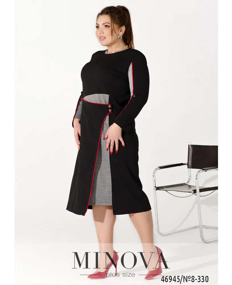Платье 8-330-чёрный Minova