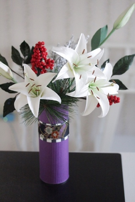 Набор для новогоднего проекта "Лилия с ягодами"