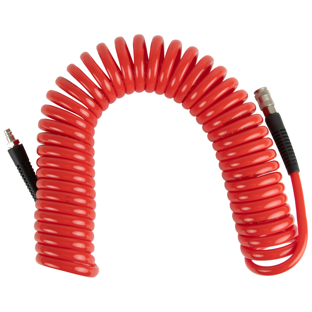 HRS-221015 Шланг пневматический спиральный Harrison с БРС, 15 м, 10х14 мм