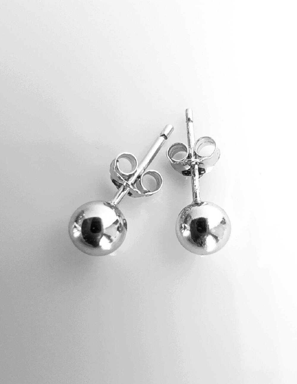 Серьги пусеты Эстерелла, серебро, 925 проба, родированные/Ф