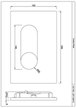 Панель (кнопка) смыва OPAL JCP-GLD-152415