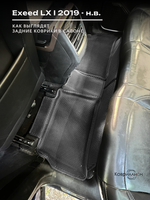 Автомобильные коврики ЭВА с бортами для EXEED LX I (19-н.в.)