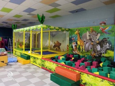 Батут 2-х секционный Саванна (4.65*2.35*2.5м)