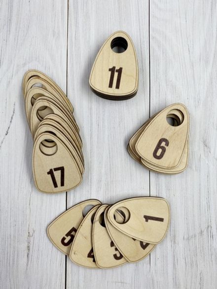 Деревянные Номерки 40х56 (Комплект)