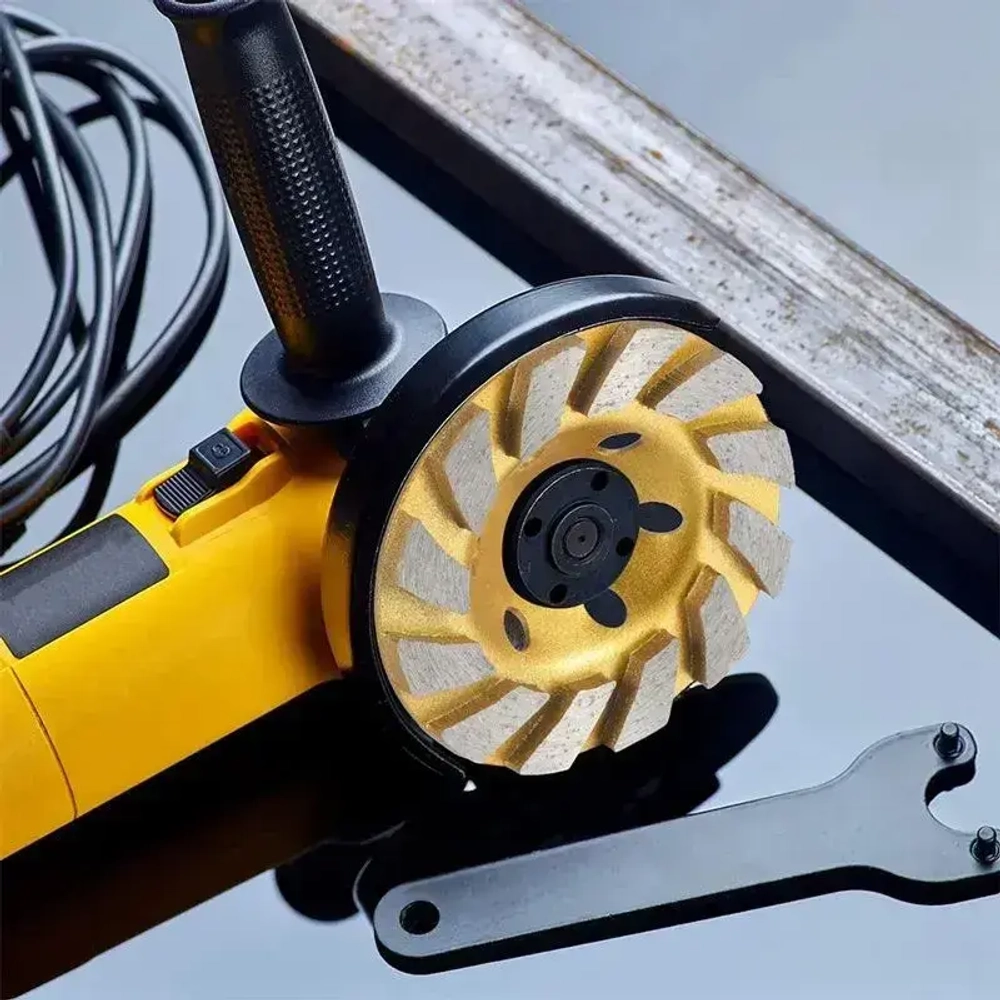 3шт,Чашка алмазная зачистная,100*22 мм/Шлифовальный круг/Круг зачистной,Диаметр отверстия 16 мм