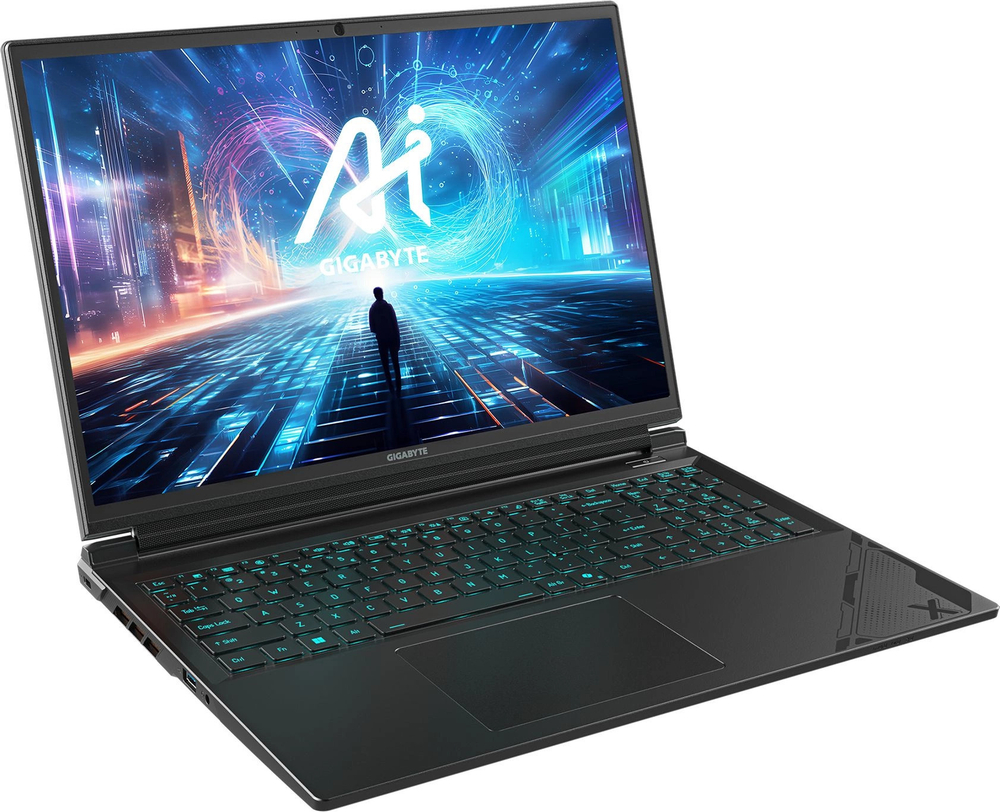Ноутбук  GIGABYTE G6X 16 ", Core i7, 16 Гб RAM, 512 Гб SSD, GeForce RTX 4050, Серый