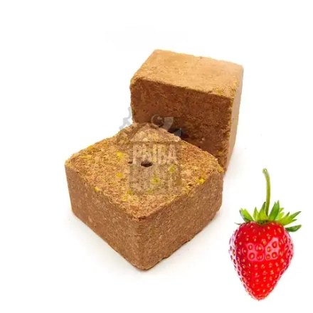 Макуха в кубиках Клубника для рыбалки