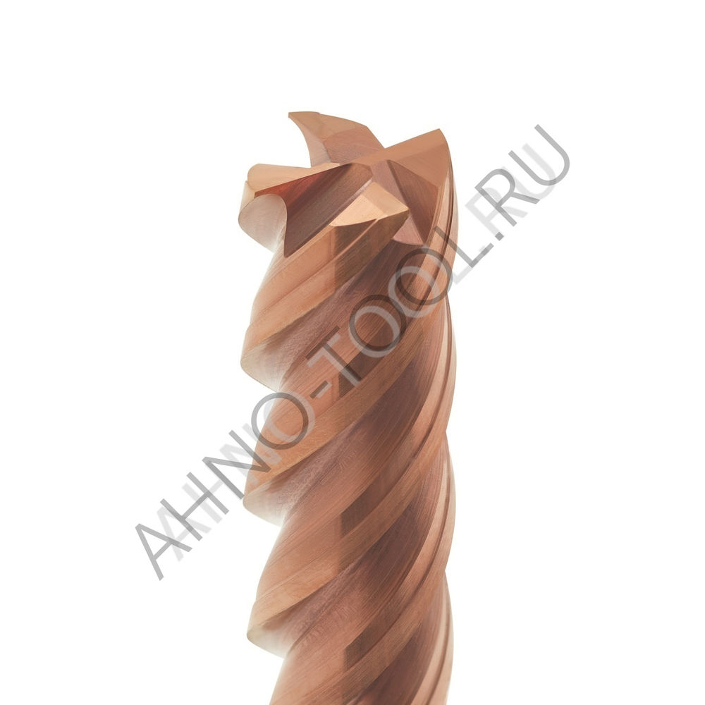 Фреза твердосплавная   4мм (L=75, l=15, хв=6) Z4 35° по стали, нерж., чугуну BRGM-4EL-D4.0 HRC55 AHN