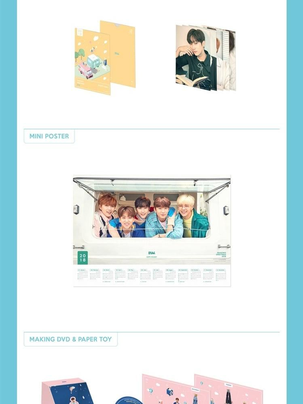 товары B1A4 - 2018 Season's Greetings