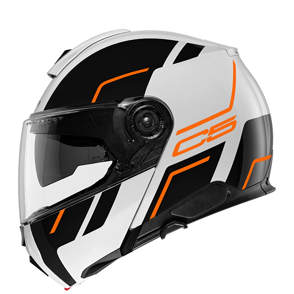 Шлем Schuberth C5 Master Orange, белый/черный/оранжевый, размер L (RR)