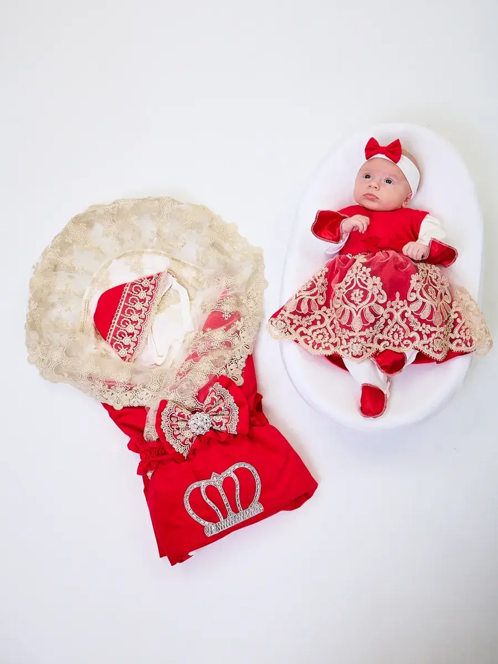 Конверт на выписку с платьем летний