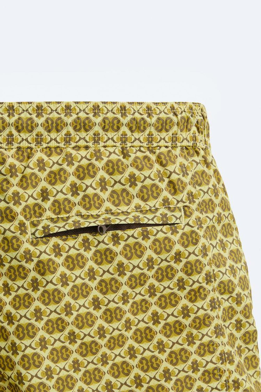 ZARA ПЛАВКИ С ГЕОМЕТРИЧЕСКИМ ПРИНТОМ, БЕЖЕВЫЙ