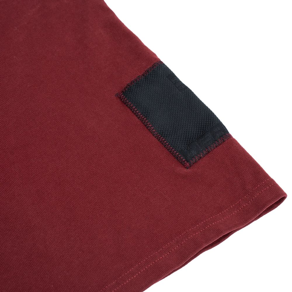 Футболка Heartz «Waveform» Raglan Kimono бордовая