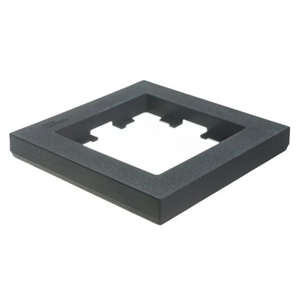 ATLASDESIGN РОЗЕТКА с заземлением со шторками, 16А, механизм, КАРБОН+рамка 1