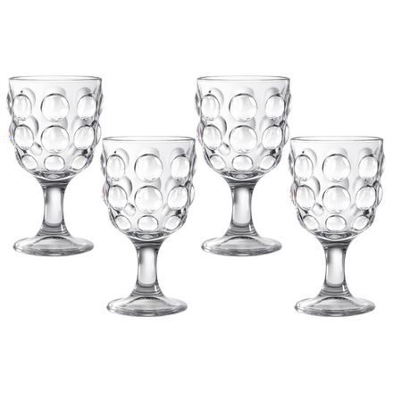 НАБОР БОКАЛОВ "BUBBLES" 4 ШТ./280 МЛ