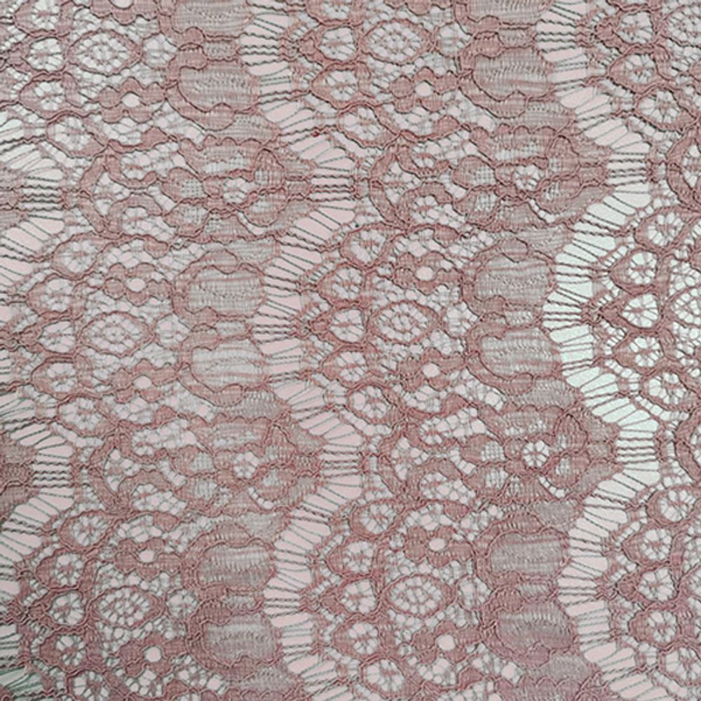 Кружевное полотно, 120 гр/м2, 148 см, пыльная роза