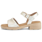 Gabor One Strap Sandals 4cm Women"s Silver