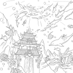 Once upon a time. Coloring Book