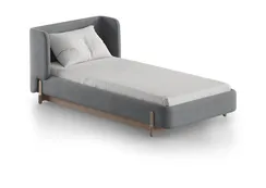 Кровать Basic спальное место 90*200 см (серый, антивандальная)