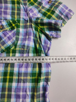 Рубашка хлопковая в клетку 44 размер