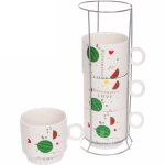 Набор кружек на стойке 280мл «Арбузы»