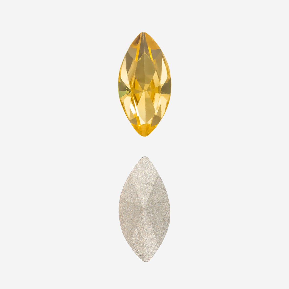 Кристалл Маркиз (Marquise Fancy Stone), оттенок "Светлый Топаз"/"Light Topaz", 10*5мм