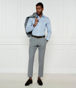 Рубашка H-HANK-kent-C3-214 BOSS BLACK - голубой(50532875)