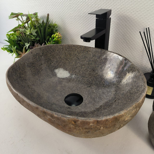 Раковина из речного камня RS-65452 45*36*15 0861