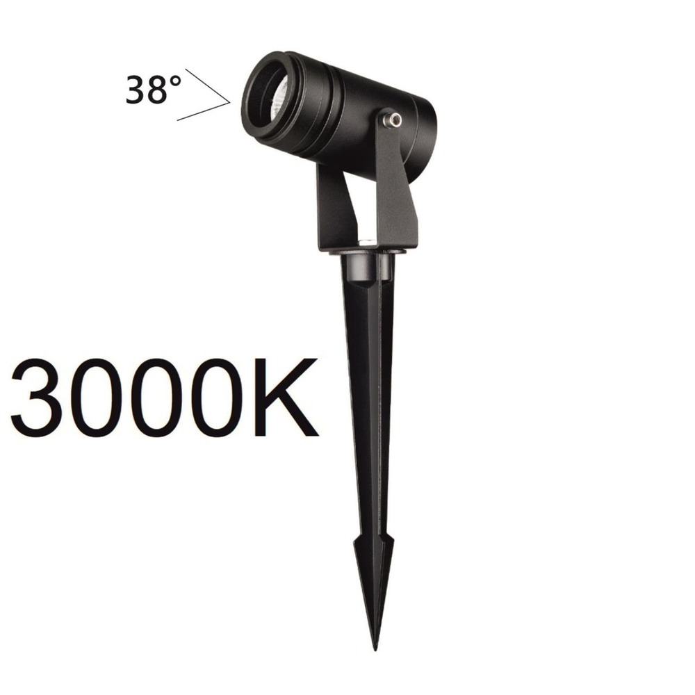 6647/10GL3 NATURE ODL24 687 черный/металл Уличный светильник IP67 LED 10W 3000K 38° AC85-265V STIMA