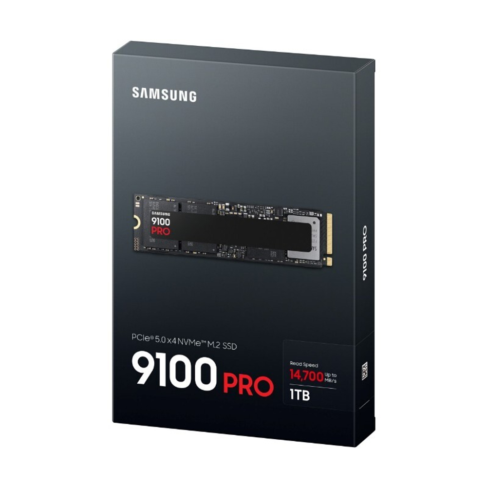 Твердотельный накопитель SSD 1TB Samsung 9100 PRO, M.2, PCI-E 5.0 x4, TLC 3D NAND (R/W - 14800/13400 MB/s) 600TBW
