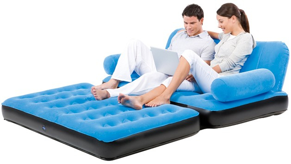 Надувной диван-трансформер, 188х152х64см.