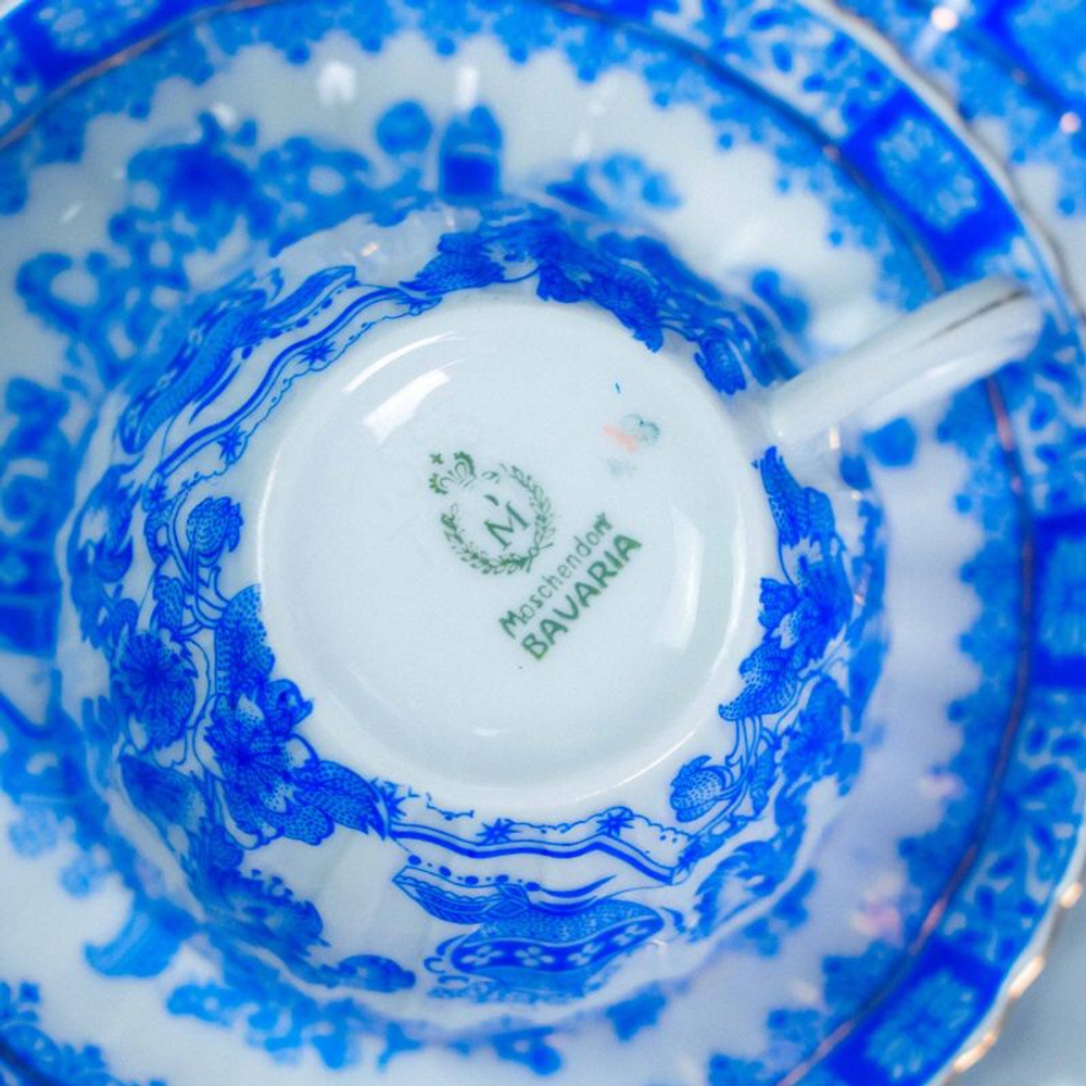 Чайный сервиз на 6 персон «Голубая классика Баварии»