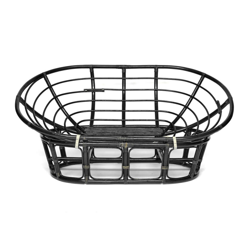 Диван MAMASAN/МАМАСАН 23/02 W /без подушки/ 169х102х80 см, Antique brown (античный черно-коричневый)