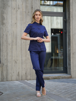 Костюм медицинский женский | Бл-334+Б-110 клеон премиум