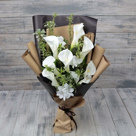 Букет из каллы "Шоколад"