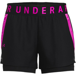 Женские Шорты теннисные Under Armour Play Up 2in1 Shorts - black/pink