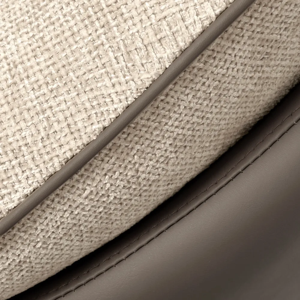 Кресло Bradex Home HUG латте, экокожа, шенилл