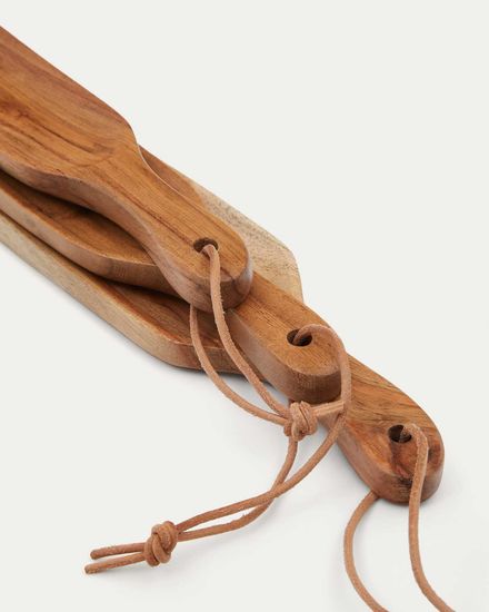 Selvira набор из 3 сервировочных досок из дерева акации