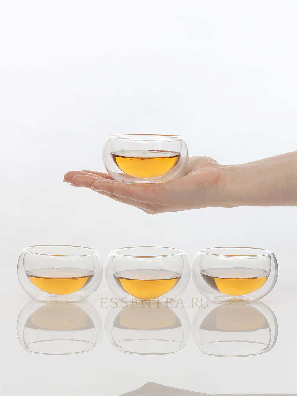 Чашка из боросиликатного стекла с двойными стенками 150 мл