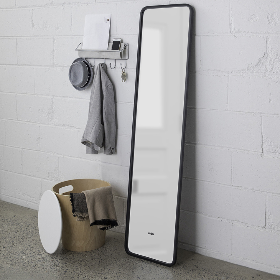 Зеркало Hub 157 х 37 см черное, Umbra