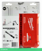 Набор бит Milwaukee Shockwave 56шт в пластиковом кейсе (4932492006)