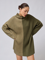 Свитер оверсайз двухцветный