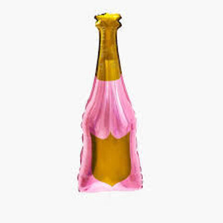 Фигура 32" бутылка вина розовая, А031