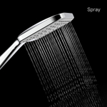 Лейка для душа Milardo ILS3FCSM18 "Ideal Spa" квадрат, 3 режима, ХРОМ, коробка