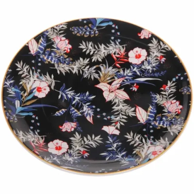 Тарелка керамическая «Paradise» 22см, черная